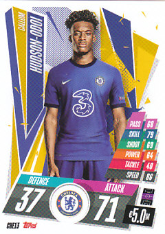 Callum Hudson-Odoi Chelsea 2020/21 Topps Match Attax CL #CHE13